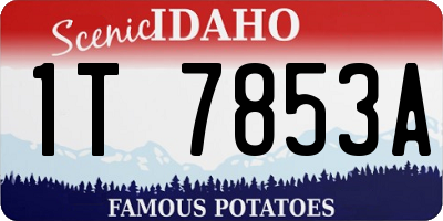 ID license plate 1T7853A
