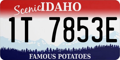 ID license plate 1T7853E