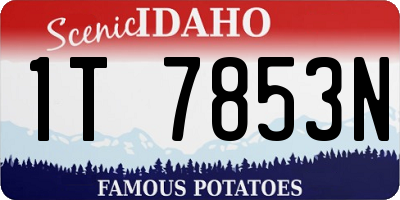 ID license plate 1T7853N