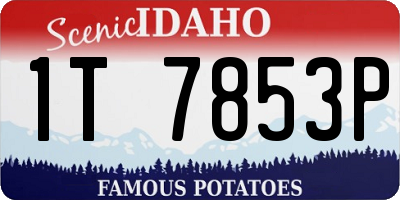 ID license plate 1T7853P