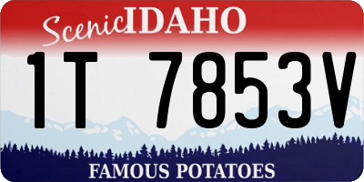 ID license plate 1T7853V