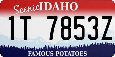 ID license plate 1T7853Z