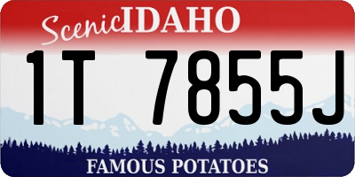 ID license plate 1T7855J