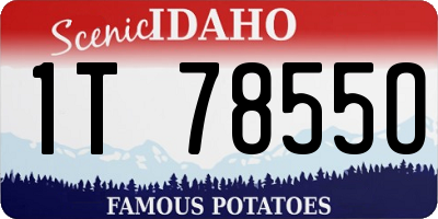 ID license plate 1T7855O