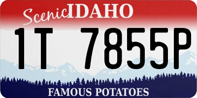 ID license plate 1T7855P