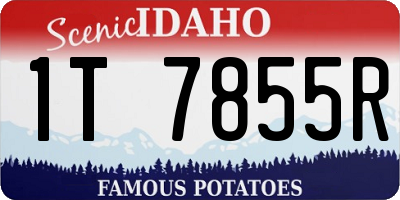 ID license plate 1T7855R