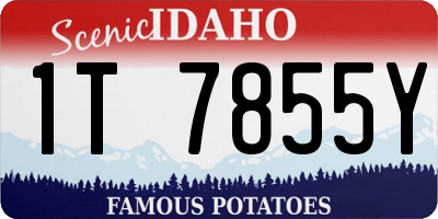 ID license plate 1T7855Y
