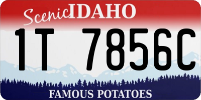 ID license plate 1T7856C