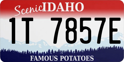 ID license plate 1T7857E