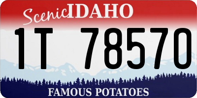ID license plate 1T7857O