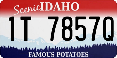 ID license plate 1T7857Q