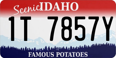 ID license plate 1T7857Y
