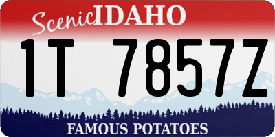 ID license plate 1T7857Z