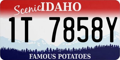 ID license plate 1T7858Y