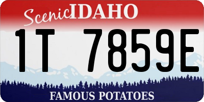 ID license plate 1T7859E