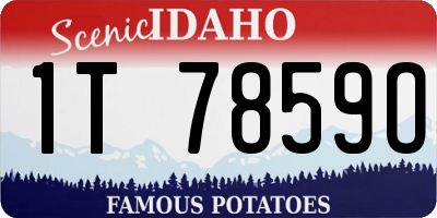 ID license plate 1T7859O