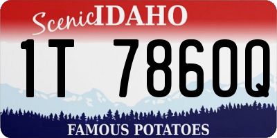 ID license plate 1T7860Q