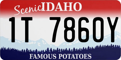 ID license plate 1T7860Y