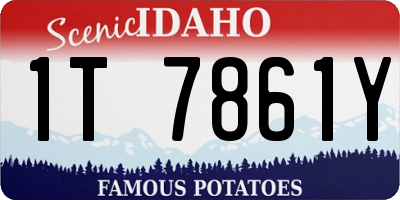 ID license plate 1T7861Y