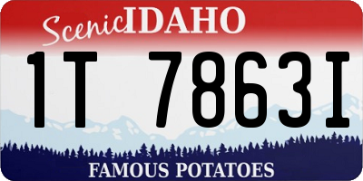 ID license plate 1T7863I