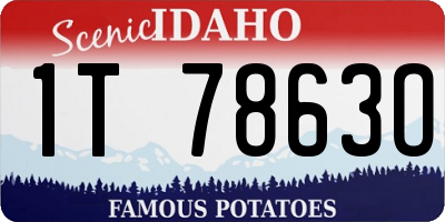 ID license plate 1T7863O