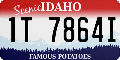 ID license plate 1T7864I
