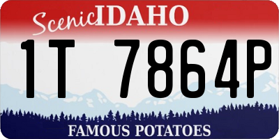 ID license plate 1T7864P