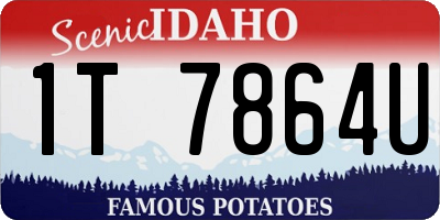 ID license plate 1T7864U