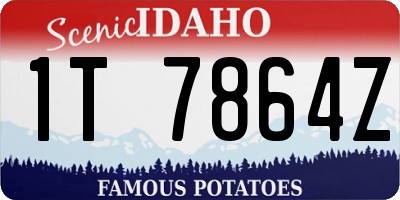 ID license plate 1T7864Z