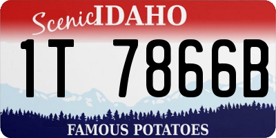 ID license plate 1T7866B