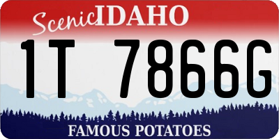 ID license plate 1T7866G