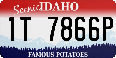 ID license plate 1T7866P