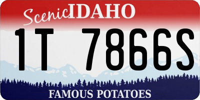 ID license plate 1T7866S