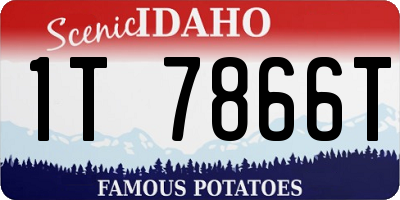 ID license plate 1T7866T