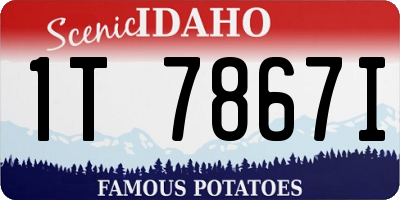 ID license plate 1T7867I
