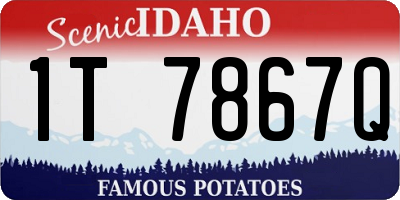 ID license plate 1T7867Q