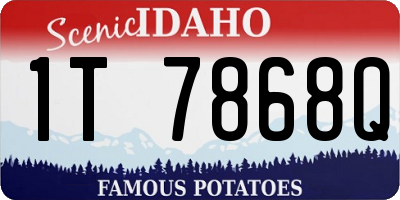 ID license plate 1T7868Q