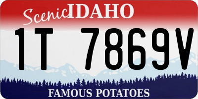 ID license plate 1T7869V