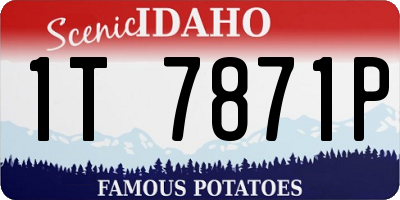 ID license plate 1T7871P
