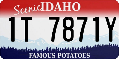 ID license plate 1T7871Y