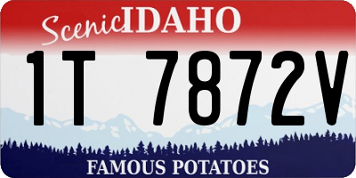 ID license plate 1T7872V