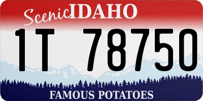 ID license plate 1T7875O