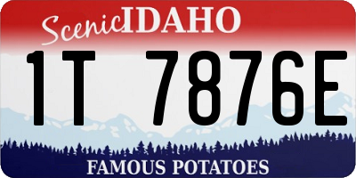 ID license plate 1T7876E