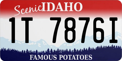 ID license plate 1T7876I