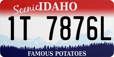 ID license plate 1T7876L