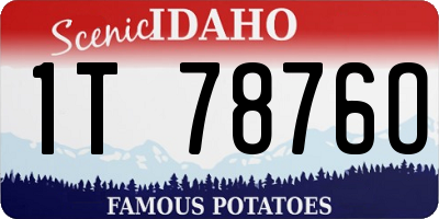 ID license plate 1T7876O