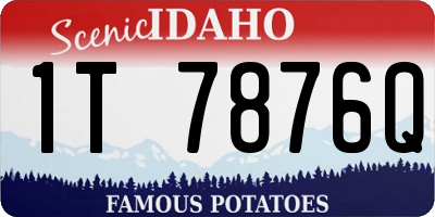 ID license plate 1T7876Q