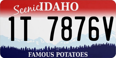 ID license plate 1T7876V