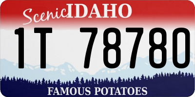 ID license plate 1T7878O