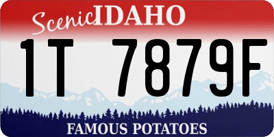 ID license plate 1T7879F